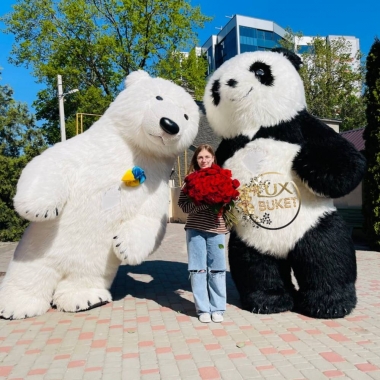 ПОЗДРАВЛЕНИЕ В ХАРЬКОВЕ БЕЛЫЙ МЕДВЕДЬ